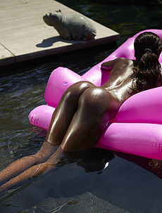 Simone In Ebony And Pink
