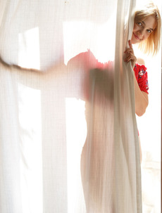 Leaning Her Hot Body Against The Cool Stone Of The Courtyard