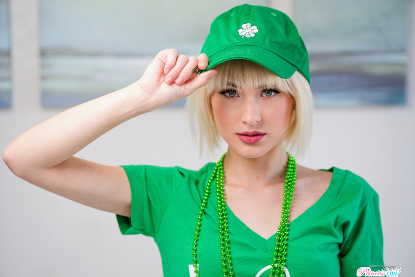 Jessie Saint Dressed For St Patriks Day