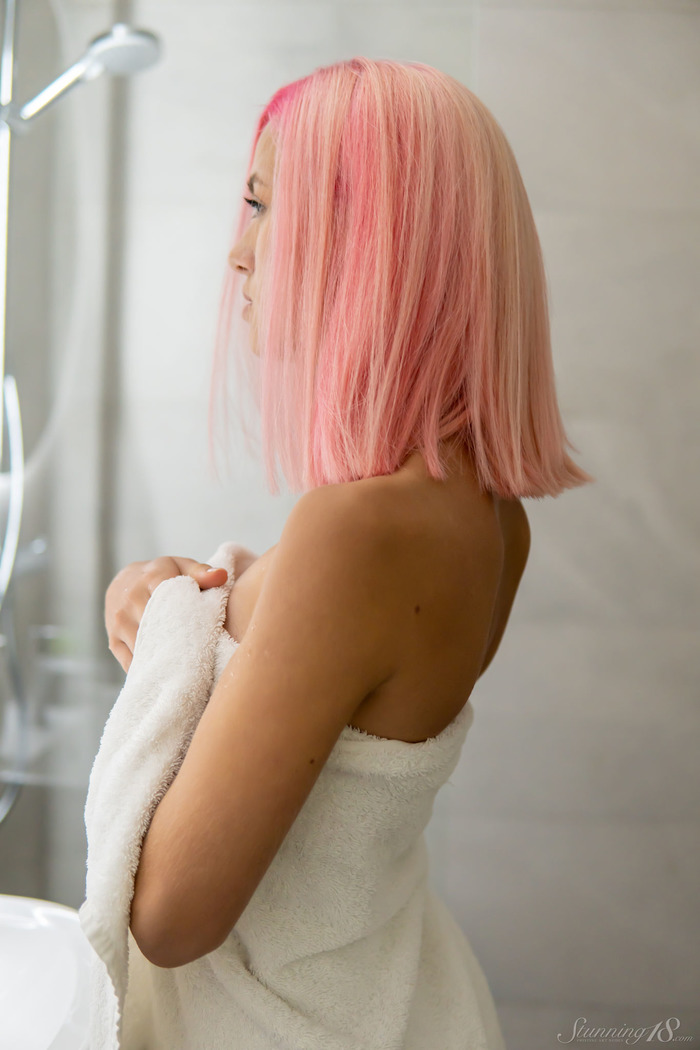 Pink Hair Posing for You