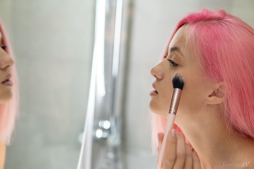 Pink Hair Posing for You